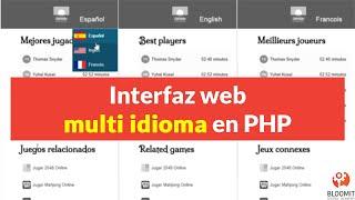 Cómo hacer la interfaz de una WEB MULTI IDIOMA, con #PHP de manera SIMPLE