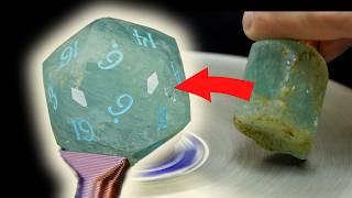 Shard of Ancient Ice: Shaping an Aquamarine D20