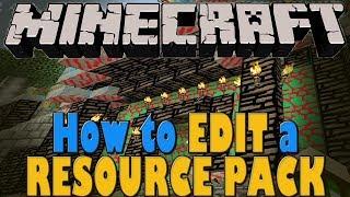 How to Edit a Resource Pack - Minecraft Tutorial