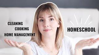 BALANCING HOMESCHOOL & HOME MANAGEMENT | Tips and systems for keeping up your house with homeschool