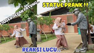 Teriak Histeris Ibu ibu Lucu Banget !! Prank Patung Hidup Statue Prank Funniest