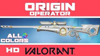 Origin Operator VALORANT SKIN (ALL COLORS) | New Skins Showcase