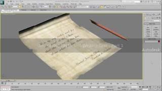 Animating Text with 3ds Max - Part 1 - Self-Writing Text