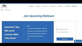 Free Training | How to Join Upcoming Webinars on TallyPrime by Tally Solutions | Team_ADH