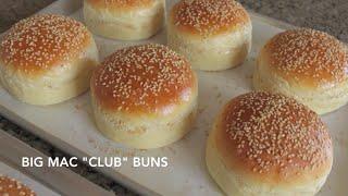 Homemade Hamburger Buns - Classic & Big Mac "Club" | Straight Dough Method