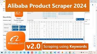 Alibaba Product Scraper v2.0 | Extract Products Data from Alibaba.com in 2024 | By Using Keywords