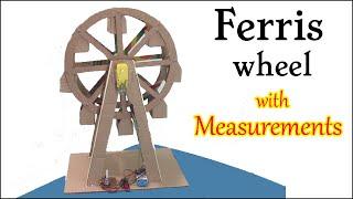 DIY Cardboard Ferris Wheel with Measurements | Best Project for School | By Siri Creative Ideas