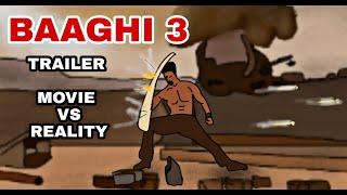 BAAGHI 3 ANIMATED TRAILER PARODY | Funny spoof | Trailer vs reality | tiger shroof & shraadha