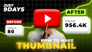 THUMBNAIL MASTERCLASS  How to make YouTube Thumbnail in Photoshop