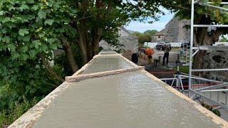 Concrete Capping Beam Complete - the walls are going up.