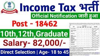 Income Tax New Vacancy 2025 | Income Tax Recruitment 2025 | Latest Govt Jobs 2025 | February 2025