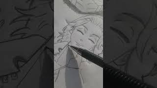 Drawing Mikey Sketch | Part 2 | Manjiro Sano | Tokyo Revengers | #sketchbook #art #trending #anime