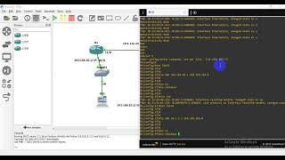 Design and Configure a network with 2 routers and 2 switches in GNS3.
