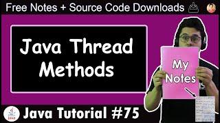 Java Thread Methods