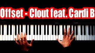 Offset - Clout ft. Cardi B - SUPER EASY - PİANO TUTORİAL