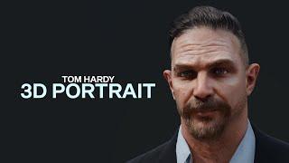 Tom Hardy - 3D Portrait