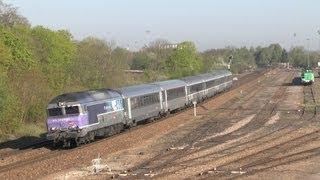 SNCF CC 72100 im IC und TER Verkehr zwischen Paris und Belfort auf der Ligne 4 + Teil 1 +