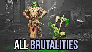 Mortal Kombat 1 - ALL General Shao Brutalities [4k HDR]