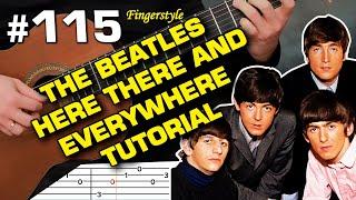 The Beatles Here there and everywhere acoustic guitar tutorial tab (guitarclub4you)