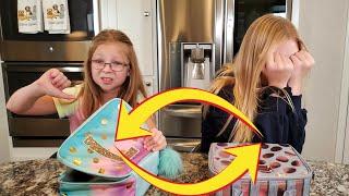 Lunch Box Switch Up Challenge!!! **Francesca and Leah**