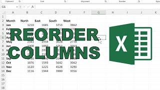 How to reorder columns in excel | 4 methods