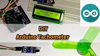 How to make TachoMeter using Arduino Uno and IR sensor | Tachometer | Arduino Projects #diy