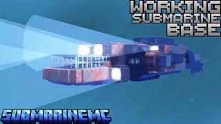 Working Submarine Base in Minecraft!