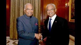 President Ibrahim Mohamed Solih of Maldives called on President Kovind at Rashtrapati Bhavan