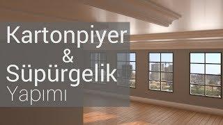 3ds Max 2017 Bevel Profile Komutu ile Katonpiyer ve Süpürgelik Yapımı (3D Mimari İç Mekan Modelleme)