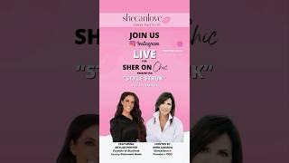 SHER ON CHIC!  LIVE AT 5pm EST #shecanlove #luxuryyoulivein #skystruk #fallfashion @SkyStruk