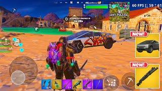 Samsung S23 Ultra 60 FPS Fortnite Mobile Gameplay *Unlocking TESLA CYBERTRUCK in FORTNITE! (Free)*