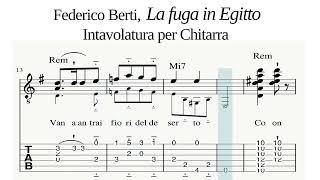 Federico Berti, La fuga in Egitto. Intavolatura per Chitarra.