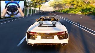 Test Drive Unlimited Solar Crown PC - Audi R8 Spyder Realistic Driving | Maximum Settings 4K