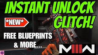 NEW INSTANT UNLOCK GLITCH (+ FREE BLUEPRINTS) MW3 GLITCHES