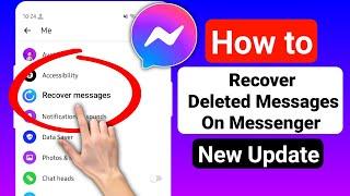 How To Recover Deleted Messages on Messenger 2024 | Recover Messenger Messages