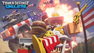 New Patriotic Commander Skin Showcase | TDS 4th Of July Update (Roblox)