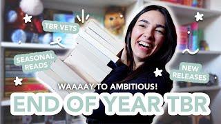 My End of Year TBR  tbr vets, seasonal books, new releases & more