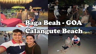 गोवा मध्ये आम्ही कोणाला भेटलो बघा Goa Beaches Baga and Calangute Night Market Vlog | Shubhangi Keer