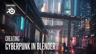 Creating Cyberpunk City Street In Blender