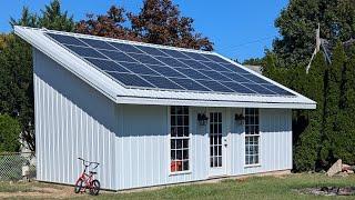 Solar Panel & PV Wire Installation - Solar Shed