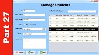 JAVA - Student Information System Project In Java Using NetBeans With Source Code | Part 27