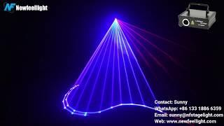 5-IN-1 RGB Animaion LED Laser Projector Light 100 Patterns DMX Stage Lighting