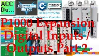 Productivity Open P1AM Industrial Arduino P1000 Expansion Digital Inputs and Outputs Part 2