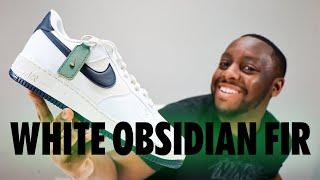 Nike Air Force 1 NN White Obsidian Fir On Foot Sneaker Review QuickSchopes 670 Schopes HF4298 100