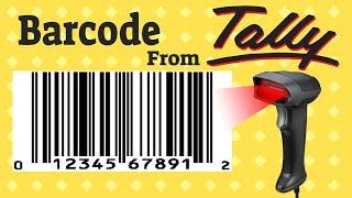 Generate Barcode label using TALLY