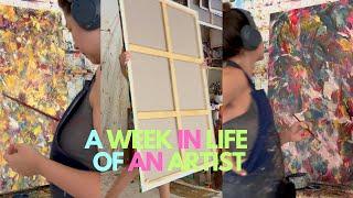 Week in the Life of an Artist #contemporaryartistry #abstractart #creativeprocess #oilpainting