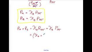 Partial pressure & mole fraction; average kinetic energy