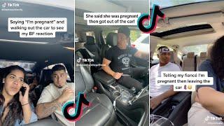 SAYING I'M PREGNANT AND GETTING OUT THE CAR PRANK | COUPLE PRANKS | TIKTOK VIDEO | FUNNY VIDEO