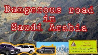 Jalan paling bahaya di Saudi | Dangerous road in Saudi Arabia