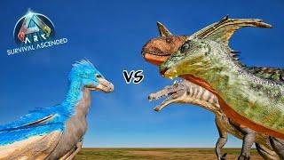 Yi Ling VS Ark Dinosaurs | ARK Ascended Dino Battle | DINOWORLD